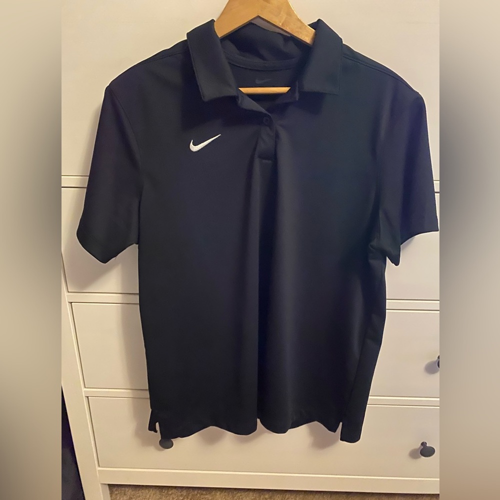 Nike Dri-Fit POLO, Black, XL, Embroidered Logo at right chest, women’s